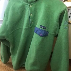 RARE Vintage Patagonia Green/Blue Synchilla